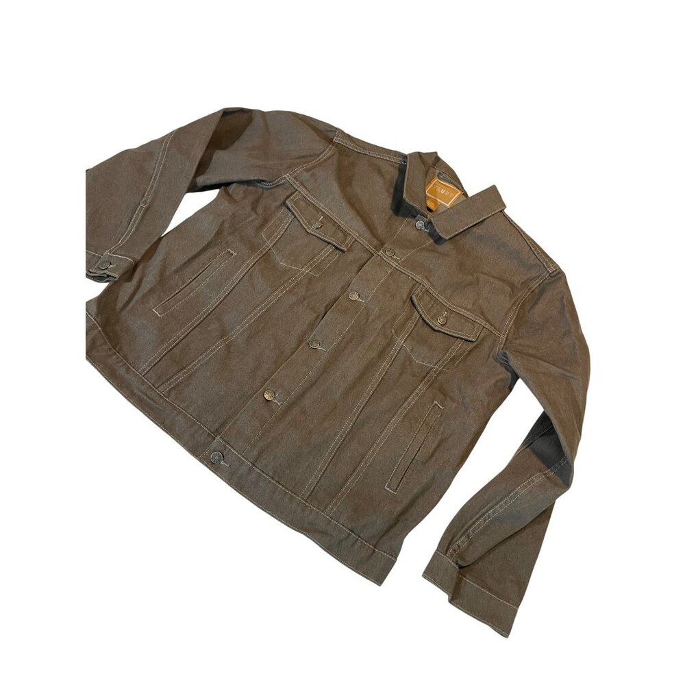 Trust Mens 3XL Denim Jacket Brown - Picture 1 of 9